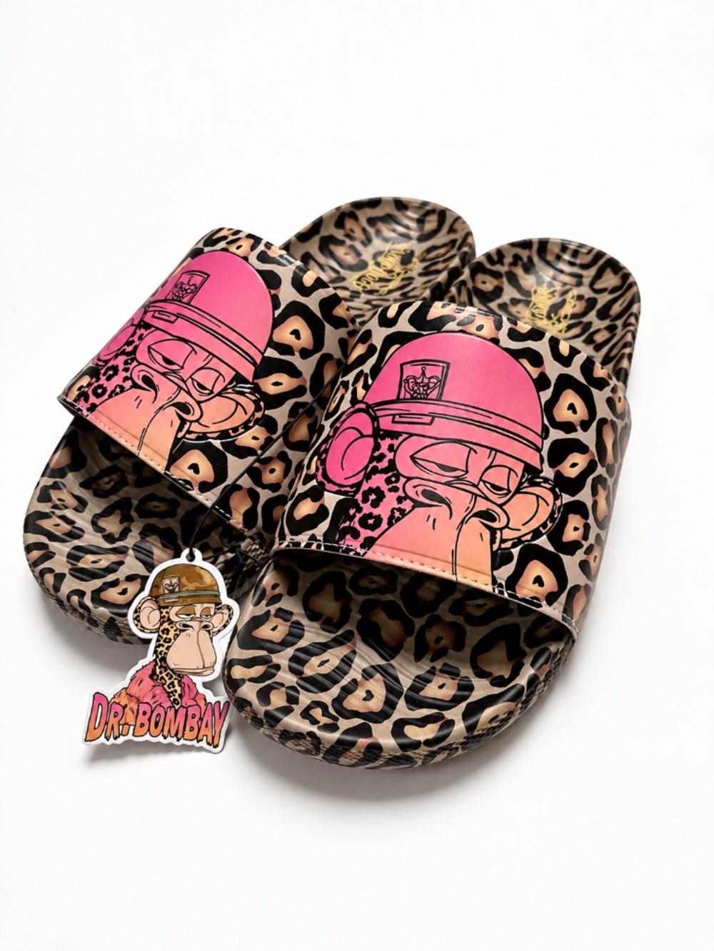 Skechers x Snoop Dogg Hyper Slide Dr Bombay Leopard Mens 10 Sandals NWOB